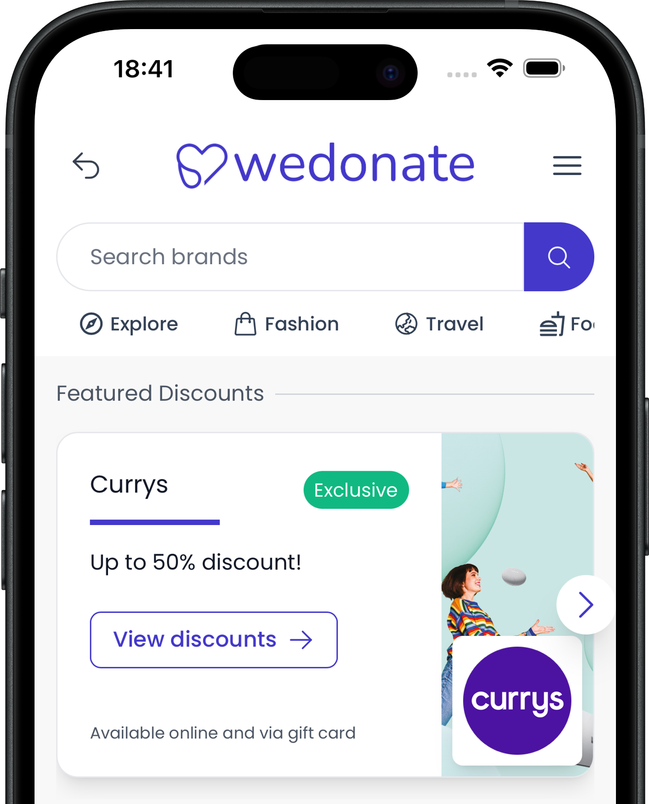 WeDonate app