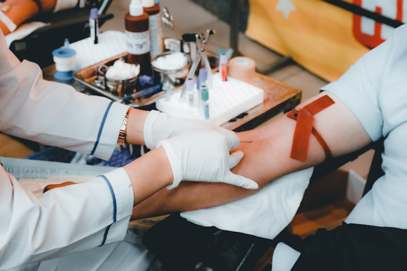 Blood donation equipment